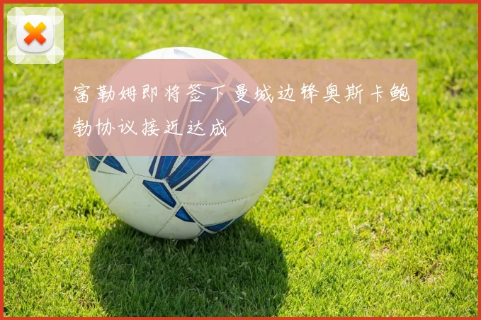 富勒姆即将签下曼城边锋奥斯卡鲍勃协议接近达成